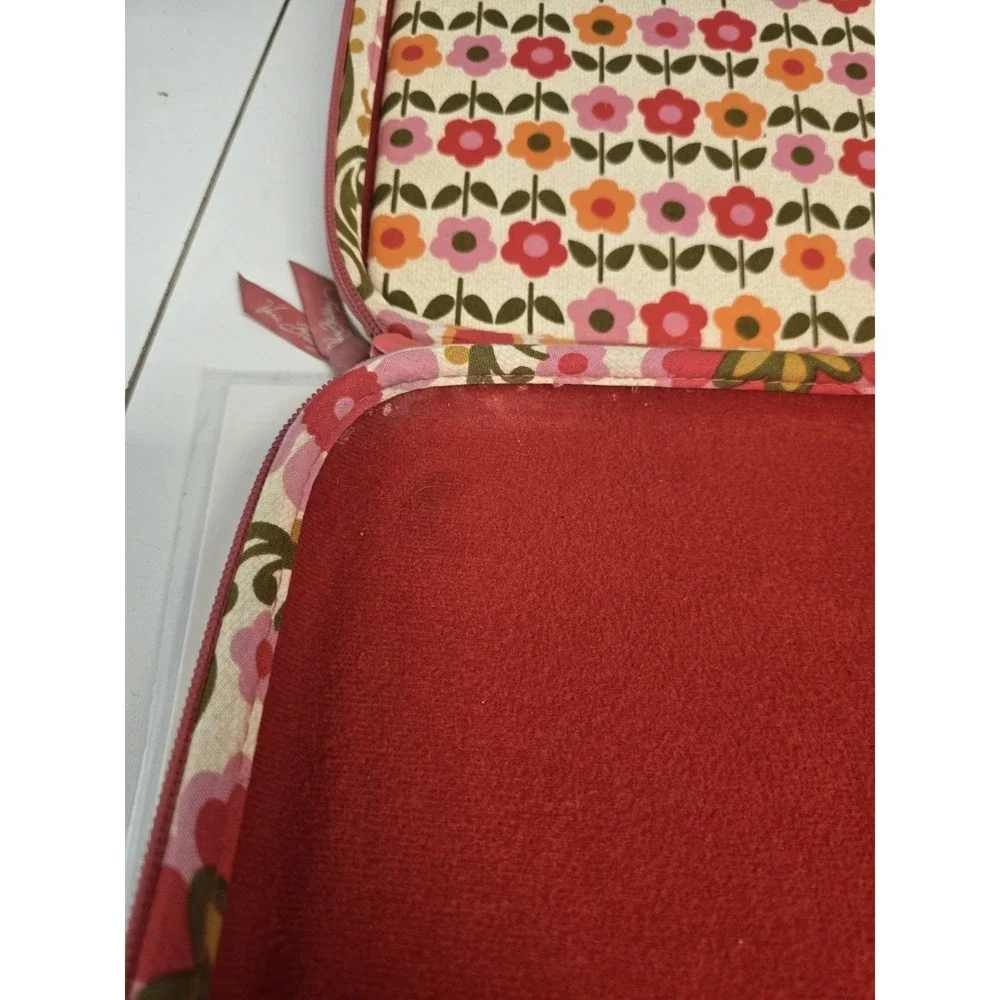 Vera Bradley Hard Shell Laptop Computer Case Bag Folkloric Retired Strap VTG